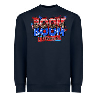 Navy boom boom mama Heavyweight Sweatshirt - Zillion Design Studio