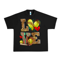 Black love softball Urban Heavy Tee - Zillion Design Studio