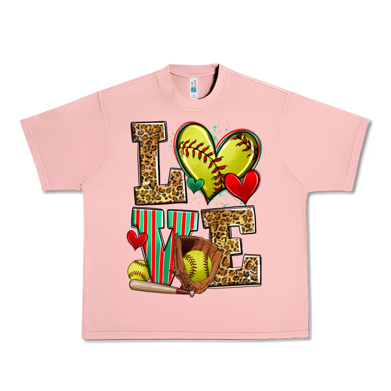 Love Softball Urban Heavy Tee by Zillion Design Studio | Teevron