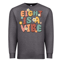 Charcoal Heather eight is a vibe Premium Sweatshirt - MaliasSmallBusiness