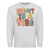 Dove Grey eight is a vibe Premium Sweatshirt - MaliasSmallBusiness