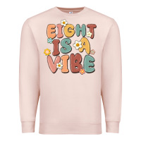 Pale Pink eight is a vibe Premium Sweatshirt - MaliasSmallBusiness