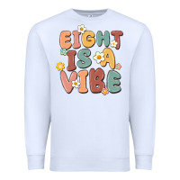 White eight is a vibe Premium Sweatshirt - MaliasSmallBusiness