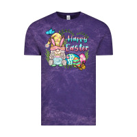 Cloud Purple happy easter bunny gnome Vintage Tee - BarkalooDesign