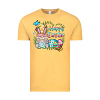 Vintage Mustard happy easter bunny gnome Vintage Tee - BarkalooDesign