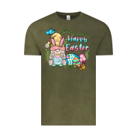 Vintage Olive happy easter bunny gnome Vintage Tee - BarkalooDesign