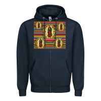 Navy our lady of guadalupe tumbler Zipper Hoodie - JahusDesignShop