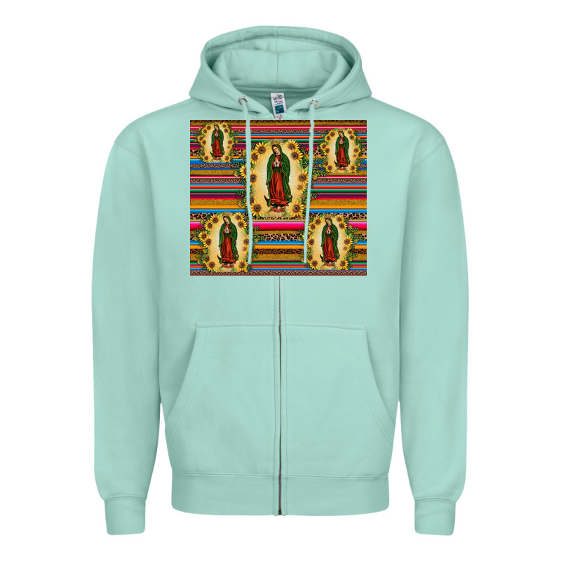 Our Lady Of Guadalupe Tumbler Zipper Hoodie by JahusDesignShop | Teevron