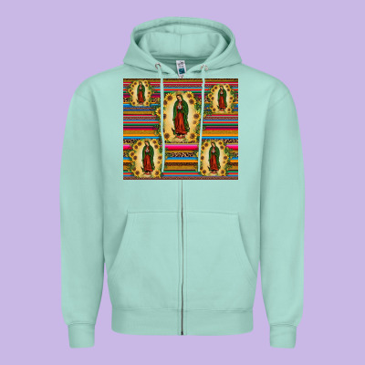 Our Lady Of Guadalupe Tumbler Zipper Hoodie Designed By Jahusdesignshop