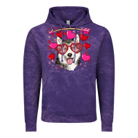 Cloud Purple Valentine's day husky Vintage Hoodie - RanaPortraitStore