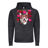 Vintage Black Valentine's day husky Vintage Hoodie - RanaPortraitStore