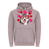 Vintage Zinc Valentine's day husky Vintage Hoodie - RanaPortraitStore