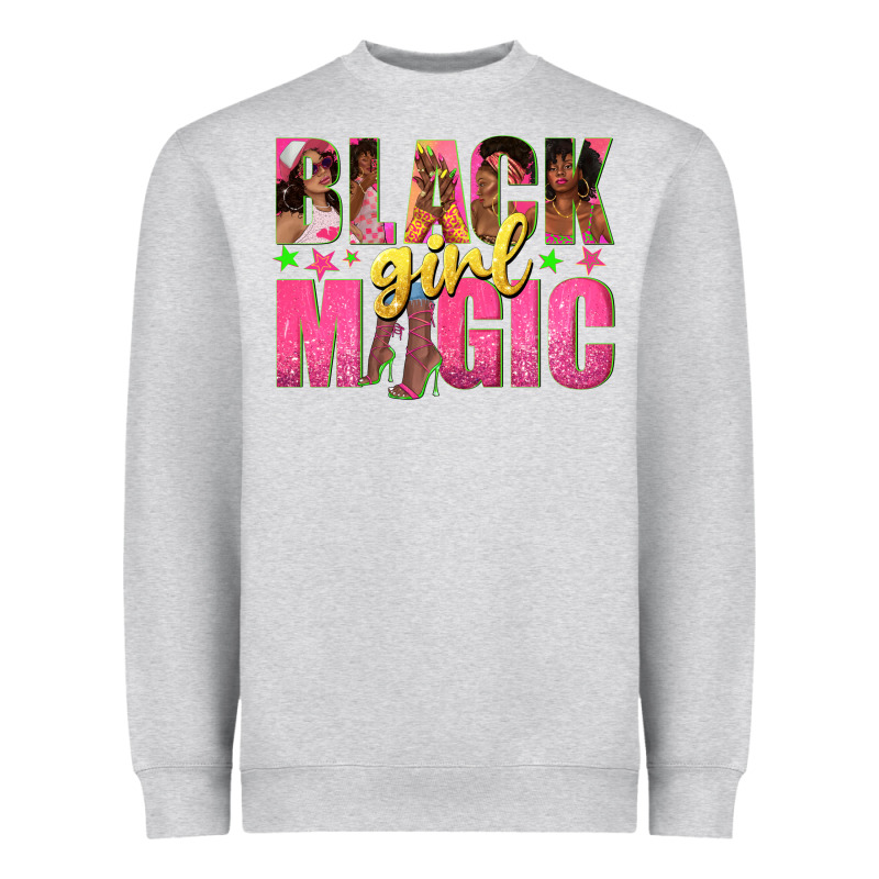 Black Girl Magic With Afro Black Women Heavyweight Sweatshirt by texasbilliewilder | Teevron