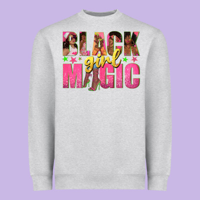 Heavyweight Sweatshirt black girl magic with afro black women