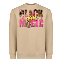 Mushroom black girl magic with afro black women Heavyweight Sweatshirt - texasbilliewilder