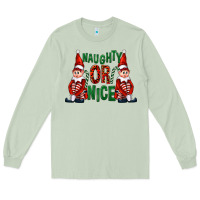 Matcha Naughty or nice christmas elfs Long Sleeve Tee - FaDigitalArtStudio