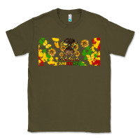Army Green celebrate juneteenth libbey glass Classic Tee - HRA Design Shop