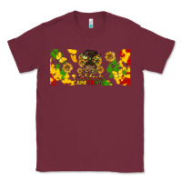 Burgundy celebrate juneteenth libbey glass Classic Tee - HRA Design Shop