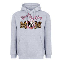 Heather Grey French Bulldog Mom Heavyweight Hoodie - Jasminsmagicworld
