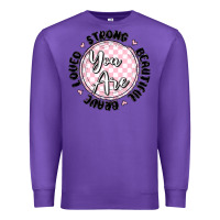 Purple you are strong Premium Sweatshirt - MaliasSmallBusiness