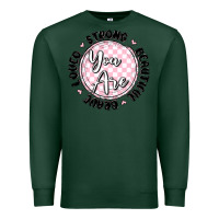 Sports Green you are strong Premium Sweatshirt - MaliasSmallBusiness