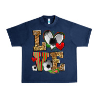 Navy love soccer Urban Heavy Tee - Zillion Design Studio
