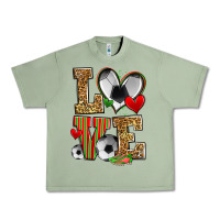 Oil Green love soccer Urban Heavy Tee - Zillion Design Studio