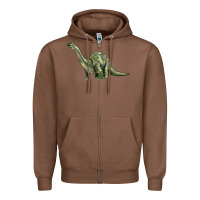 Chestnut dinosaur brontosaurus Zipper Hoodie - Artiststas