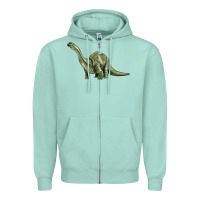 Dinosaur Brontosaurus Zipper Hoodie | Teevron