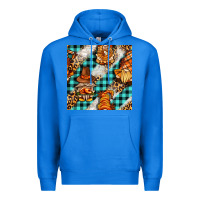 True Royal thanksgiving gnomies with leopard and tartan seamless pattern bbs Premium Hoodie - BundleAndBundleShop