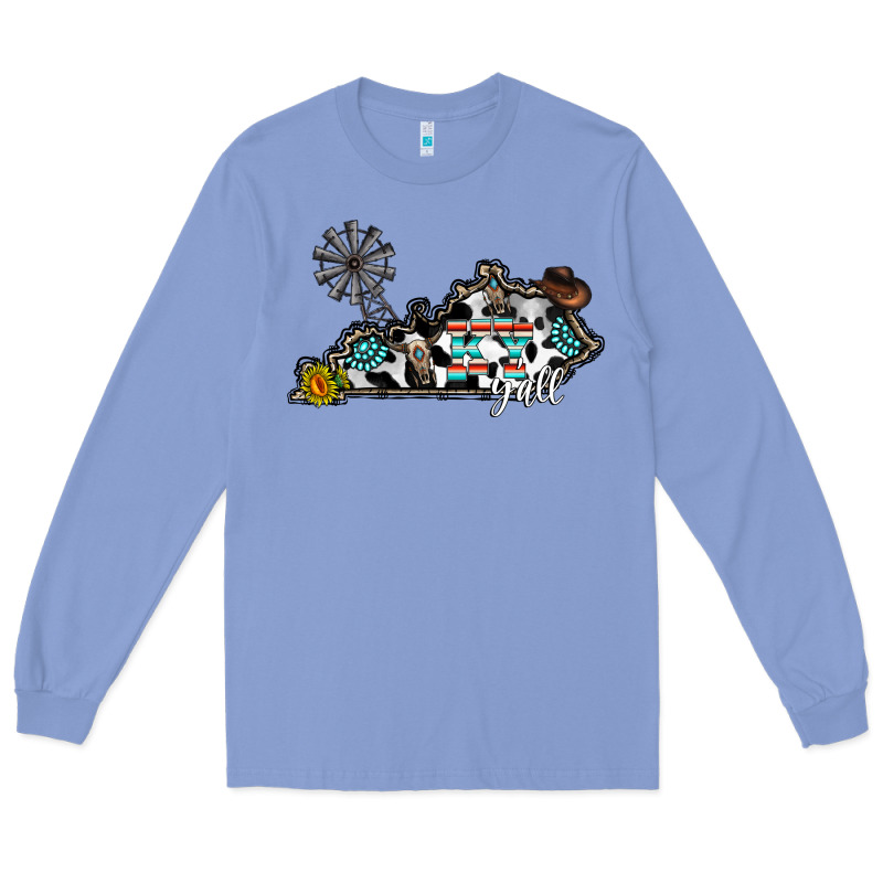 Ky Yall Western Long Sleeve Tee by CowhideDigitalArt | Teevron
