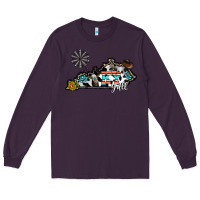 Plum ky yall western Long Sleeve Tee - CowhideDigitalArt