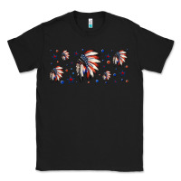 Black patriotic native American headdress 16oz libbey cup Classic Tee - HRA Design Shop