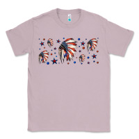 Lilac patriotic native American headdress 16oz libbey cup Classic Tee - HRA Design Shop
