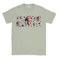 Matcha patriotic native American headdress 16oz libbey cup Classic Tee - HRA Design Shop