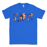 True Royal patriotic native American headdress 16oz libbey cup Classic Tee - HRA Design Shop