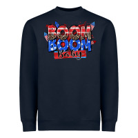 Navy boom boom baby Heavyweight Sweatshirt - Zillion Design Studio