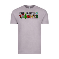 Vintage Zinc one merry teacher Vintage Tee - RanaPortraitStore