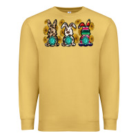 Antique Gold western bunny Premium Sweatshirt - MaliasSmallBusiness