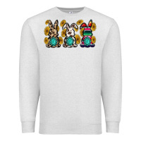 Oatmeal Heather western bunny Premium Sweatshirt - MaliasSmallBusiness