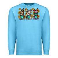 Ocean Blue western bunny Premium Sweatshirt - MaliasSmallBusiness