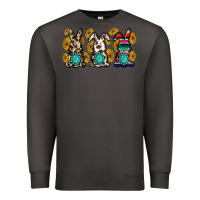 Smoke western bunny Premium Sweatshirt - MaliasSmallBusiness
