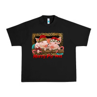 Black merry pig mas Urban Heavy Tee - RanaPortraitStore