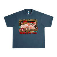 Midnight Navy merry pig mas Urban Heavy Tee - RanaPortraitStore