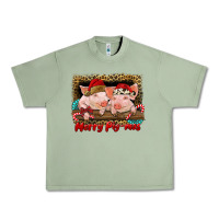 Oil Green merry pig mas Urban Heavy Tee - RanaPortraitStore