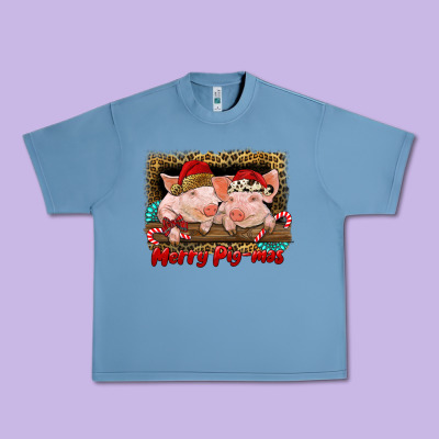 Merry Pig Mas Urban Heavy Tee Designed By Ranaportraitstore