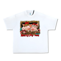 White merry pig mas Urban Heavy Tee - RanaPortraitStore