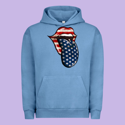 American Toungue For 4th Of July Urban Hoodie Designed By Bettercallsaul