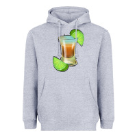 Heather Grey Tequila Shot Heavyweight Hoodie - Jasminsmagicworld