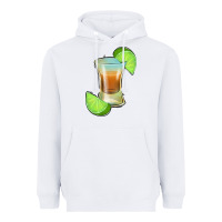 White Tequila Shot Heavyweight Hoodie - Jasminsmagicworld